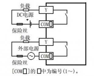 三菱FX3U係列PLC輸出接線方法